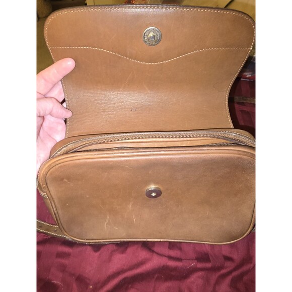 GHURKA MARLEY HODGSON NO.110 ESSEX Brown Leather Shoulder bag Vintage - Picture 9 of 15
